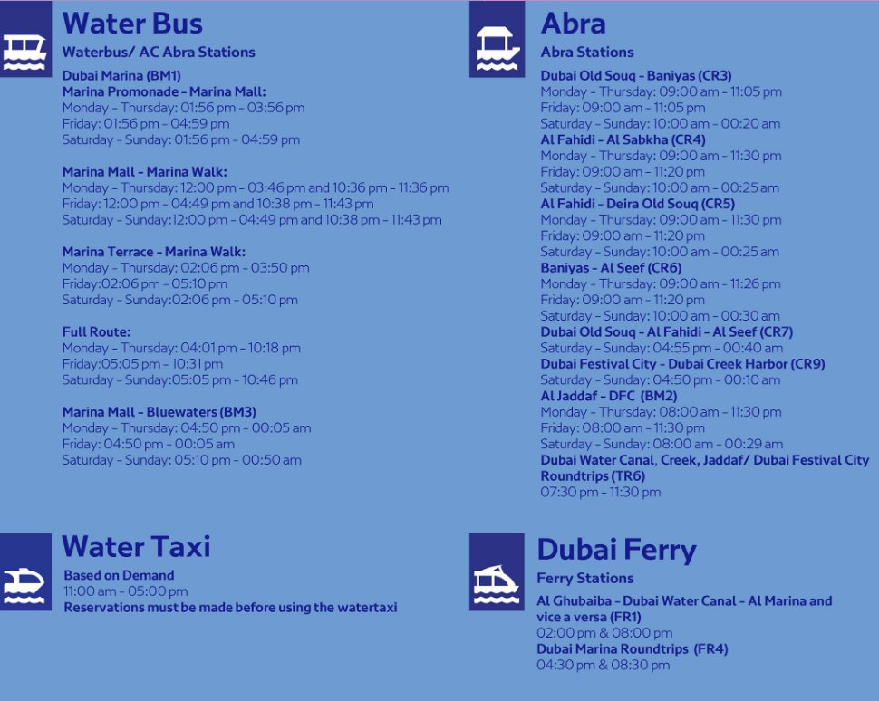 Dubai Ferry Timings For Ramadan 2022 Dubai Ferry